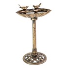 Bronze Resin Sitting Pair Birdbath