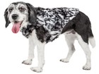 Pet Life  paw-dropping  Gray-scale Tiger Patterned Mink Fur Dog Coat Jacket