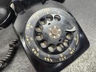 Vtg Bell System Black Rotary Dial Phone C d 500 7-57 Western Electric Untested