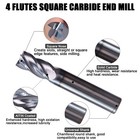 4 Flute 7 16  X 1  X2-3 4  Variable Helix Solid Carbide End Mill - Altin Coated