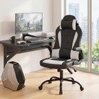 Ergonomic Gaming Chair For Adults  Office Desk Chair  White