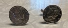 Nice Pair Of Real Silver Mercury Dime Cufflinks  1939 D And 1945  Free Shipping 