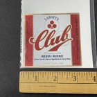 Labatt s Club Beer Label Unused Canada London Ontario 341ml