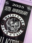 Motorhead Commemorable 2025   50th Anniversary All A Ccess Pass With Lanyard
