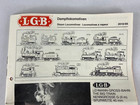 Lehmann Lgb Steam Locomotive Spec Catalog Diagram Pamphlet
