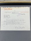 Andy Capp Comic Strip Framed Storyboard With Signed Letter By Reg Smythe 1966