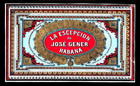 1880s  Rare Cuban Cigar Label   Cigar Band   la Escepcion   Havana Collectibles