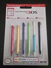 Nintendo 2ds 3ds 3ds-xl Stylus Rainbow Styluses 6 Pack Oem Authentic New