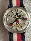 Helbros Mickey Mouse Vintage Watch  Fabric Band