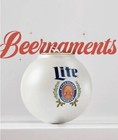 Miller Lite 12 Oz  Beernament Set   Pack Of 6   Christmas Ornaments  Brand New
