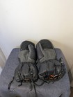Kjus Premium Down Mittens Mens Size L 9 Black Ski Logo Adjustable 