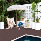 Goovilla Plastic Interlocking Deck Tiles 36 Pack Balcony Flooring 12x12