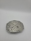 Vintage Style Western Belt Buckle Silver Tone Crossed Guns Cowboy Rodeo