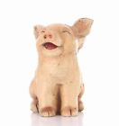 Laughing Sitting Pig W wings Garden Statue Home Decor Farm Animal In outdoor