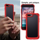 For Apple Iphone 7 8 Plus Shockproof Case Slim Hybrid Hard Phone Cover Red