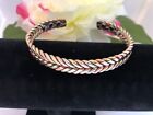 Colorful Pure Copper Magnetic Bangle Bracelet Arthritis Pain Relief Energy Cuff