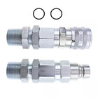 Hyd quick-connect Coupler At312877 Kv13884 For John Deere 328d 333d   332 325 260