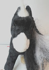Douglas Cuddle Toy Warrior Princess Horse Black   White 12  Plush Stuffed Animal