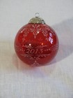 Niob Hallmark 2013 Christmas Commemorative Glass Ball Ornament  1st In Series