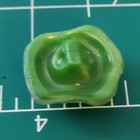 Vintage Moonglow Czech Glass Turtle Shank Button Green 5 8  W X 3 4  H Collect
