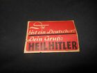 Ww2 German Wehrmacht - Propaganda Sticker   Stamp Used In France - Interesting 