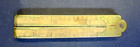  antique Scarce   Stephens   Co  Wood And Brass 4-fold   12 Inch Folding Ruler