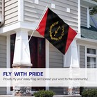 Anley 2 Pcs 3x5 Ft Black American Heritage Flag - Black History Month Flags