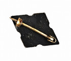 Early 1900s Antique Bastian Bros Sterling Silver School Club Pin Blue Enamel