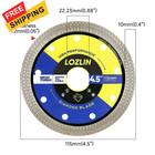 Lozlin 4 5 Inch 3pcs Diamond Saw Blades  Angle Inches  Black And Blue