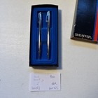 Vintage Sheaffer Silver Pen   Pencil Set   Works  Both Write