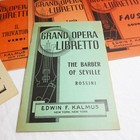 6 Vintage Grand Opera Librettos - Pub  By Edwin Kalmus