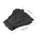 Mop Heads Replacement 35x16cm Polyester Fiber Floor Cleaning Pads  Black