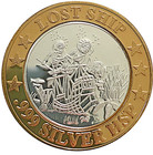 Line  10 Token Sunken Treasure  999 Silver Inlay