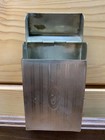 Vtg Match Safe Match Holder Hinged Lid Matchbox Flip Top 2 Piece Antique 1920