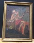 Antique Retablo Tin Painting San Geronimo St Jerome  proceeds Childrens Haven