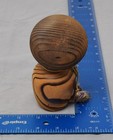 Vintage Japanese Kokeshi Tanuki Raccoon Dog Hand-painted Wooden Figure
