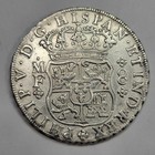 1738 Mexico Silver 8 Reales Pillar Dollar Genuine Shipwreck Silver Coin  k54