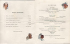 1926 The Admiral Line  P s s co  Antique Cruise Ship Dinner Menu H f  Alexander