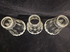 Clear Glass   Frosted Tips Ceiling Fan Globe Fixtures Set 3 5 h X 2 25 fit Vntg