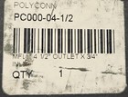 Polyconn Pc000-04-1 2 Aluminum Air Manifold  4  1 2  Npt Out X  2  3 4  Npt In