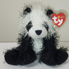 St  Ty Punkies Dominoes The Black   White Panda Bear 9  Mwmts Stuffed Animal Toy