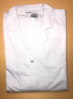 Unisex Lab Coat 40  Poly-cotton 2 Pocket White Size Med Food medical industrial