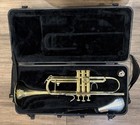 Bach Omega Trumpet Brass Trumpet With Yamaha Straight Mute And Case