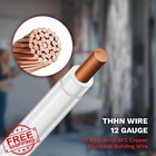 Vn Infinite 12awg Thhn Wire 200 Ft Stranded Copper Electrical Cable White