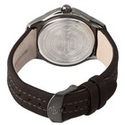 Timex T49631 Men s Black Dial Brown Leather Strap Steel Watch