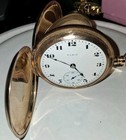 Antique Elgin  Hunter Gold Filled Philadelphia Case Pocket Watch As Is Parts  