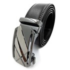 Genuine Leather Mens Ratchet Belt Belts For Men Adjustable Automatic Buckle