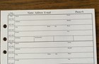 5 3 4 X 7 Inches Address Book Refill 48 Pages   24 Sheets   Fits Older Hallmark