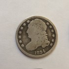 9 Us Silver Coins - Capped Bust  Mercury   Seated Dime  Liberty   Barber Halves 
