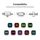 Xppen Deco 01 V3 Graphics Drawing Tablet 16384 X3 Smart Styllus Osu 60   Tilt